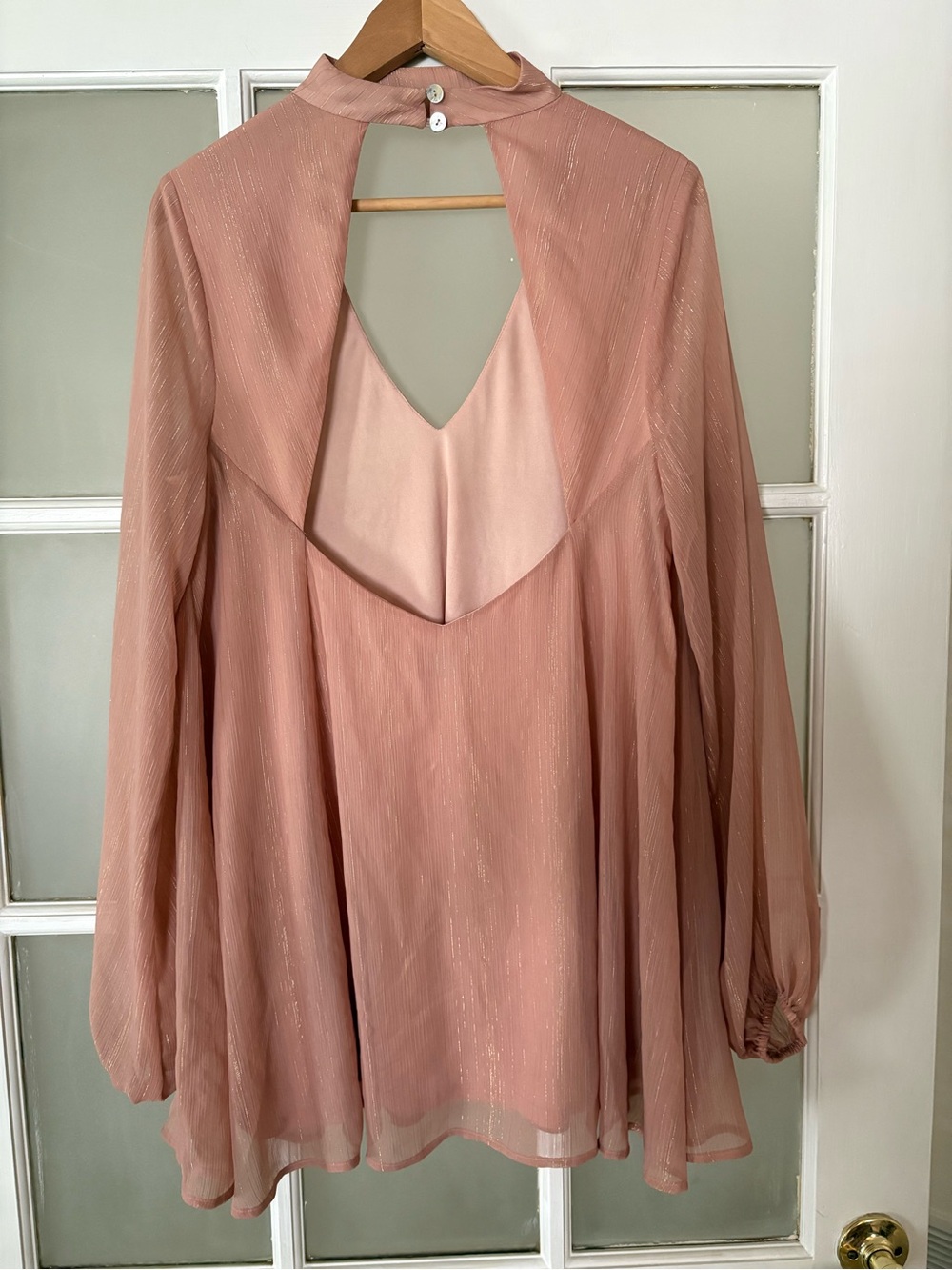 Show Me Your Mumu Josephine Bell Mini Shift Dress (Blush) - M - Picture 2 of 7